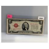 1928-F Red Seal $2 US Note