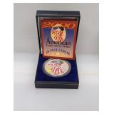 2000 1oz .999 Silv Painted Eagle $1