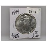 1994 1oz .999 Silv Eagle $1 Dollar