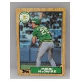1987 Topps Mark McGwire RC #366 Surface/Stain