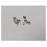 (2) .925 Sterling Stud Earrings