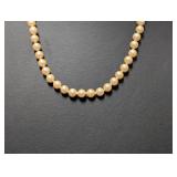 22" 14k Faux Pearl Necklace Clasp Will Not Close