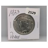 1923 90% Silv Peace $1 Dollar