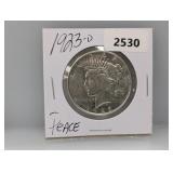 1923-D 90% Silv Peace $1 Dollar