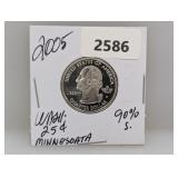 2005 90% Silv MI Quarter