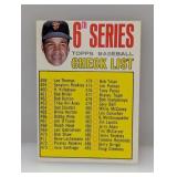 1967 Topps JUAN MARICHAL CHECKLIST UNCHECKED Edges
