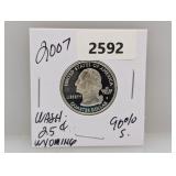 2007 90% Silv WY Quarter