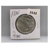 1924 90% Silv Peace $1 Dollar