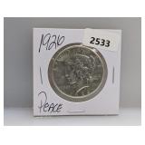 1926 90% Silv Peace $1 Dollar
