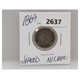 1869 Shield Nickel