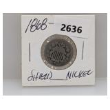 1868 Shield Nickel