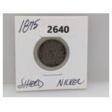 1875 Shield Nickel
