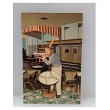 Holiday Inn Dugout Lounge Mantle Post Card Damage