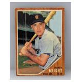 1962 Topps Baseball HARRY BRIGHT HN 551 Corners