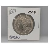 1897 90% Silv Morgan $1 Dollar