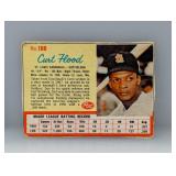 1962 Post Cereal Curt Flood #166 Damage