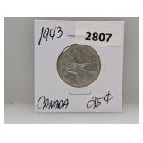 1943 Canada Quarter