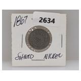 1867 Shield Nickel