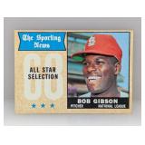 1968 Topps All Star Bob Gibson 378 Corners/Surface