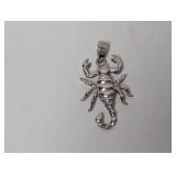 .925 Sterling Scorpion Pendant