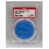 1960 Armour Hank Aaron Blue Coin PSA 7