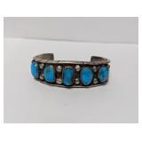 .925 Sterling Turquoise Cuff 71.1g