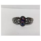 .925 Sterling Lace Multi Colored Cuff Broken