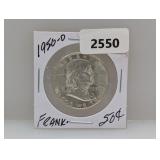 1950-D 90% Silv Franklin Half $1 Dollar