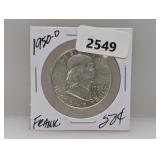1950-D 90% Silv Franklin Half $1 Dollar