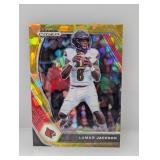 2021 Prizm Lamar Jackson Red & Gold Cracked Ice 26