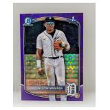 /250 2025 Bowman Chrome Nestor Miranda Purple