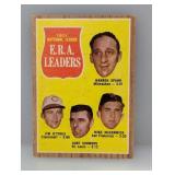 1962 Topps LEADERS WARREN SPAHN 56 Surface/Corners
