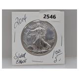 2014 1oz .999 Silv Eagle $1 Dollar