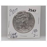 2017 1oz .999 Silv Eagle $1 Dollar