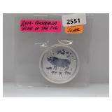 2019 1oz .999 Silv Australia Yr of the Pig $1