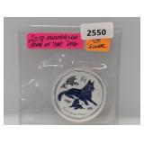 2018 1oz .999 Silv Australia Yr of the Dog $1
