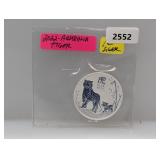 2022 1oz .999 Silv Australia Yr of the Tiger $1