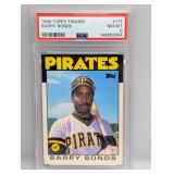 1986 Topps Traded Barry Bonds 11T PSA 8