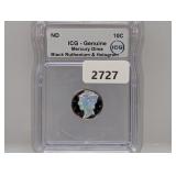 ICG Genuine 90% Silv Mercury Dime