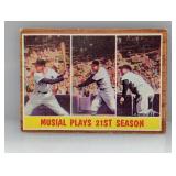 1962 Topps Stan Musial #317 Corners/Edges/Stain