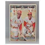 1967 Topps Brock Flood #63 Corners/Crease/Edges