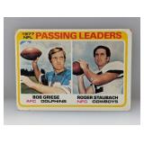1978 Topps Bob Griese/Roger Staubach corners/edges