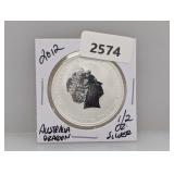 2012 1/2oz .999 Silv Australia Dragon