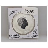 2012 1/2oz .999 Silv Australia Dragon