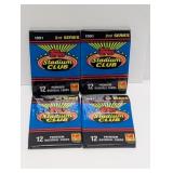 (4) 1991 Topps Stadium Club Series 2 Pack