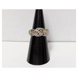 .925 Sterl Celtic Design Band Sz 5.5