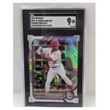 2022 Bowman Ch Prosp Lava Ref /399 Walker SGC 9