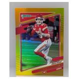 2021 Donruss Patrick Mahomes II Gold Press Proof