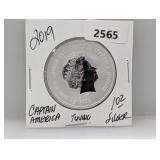 2019 1oz .999 Silv Cpt America Tuvalu