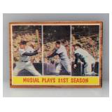 1962 Topps Stan Musial #317 Corners/Edges/Crease